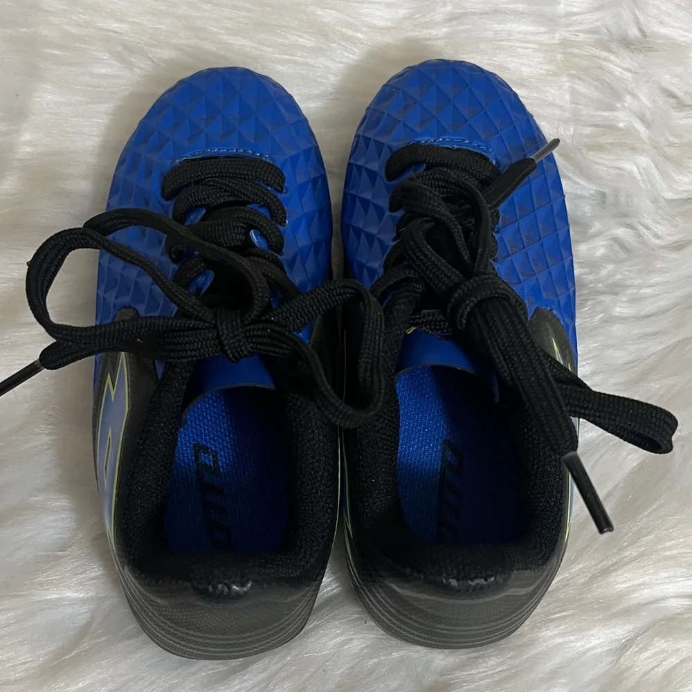 Blue Black Athletic Outdoor Sporty Soccer Cleats